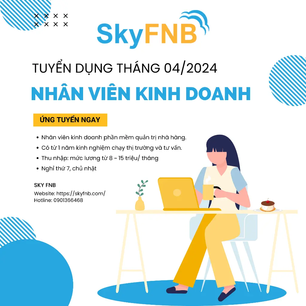 tuyển dụng nhân viên kinh doanh phần mềm quản lý nhà hàng